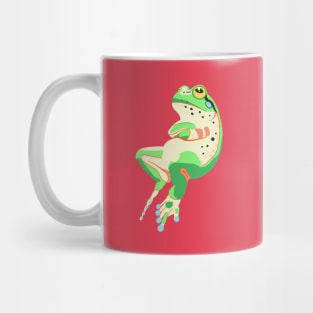 The green frog crossed arms Mug